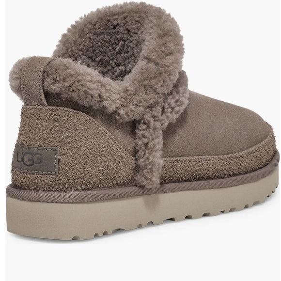 UGG Classic Ultra Mini Spillseam Genuine Shearling Bootie (Women) - Picture 2 of 7